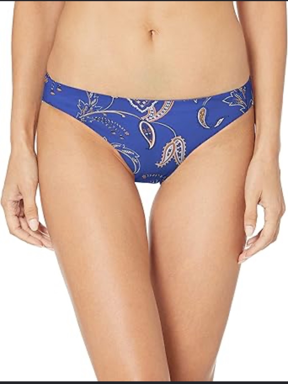NWT Seafolly Reversible Hipster Bikini Bottoms Blue‎ Paisley US 12